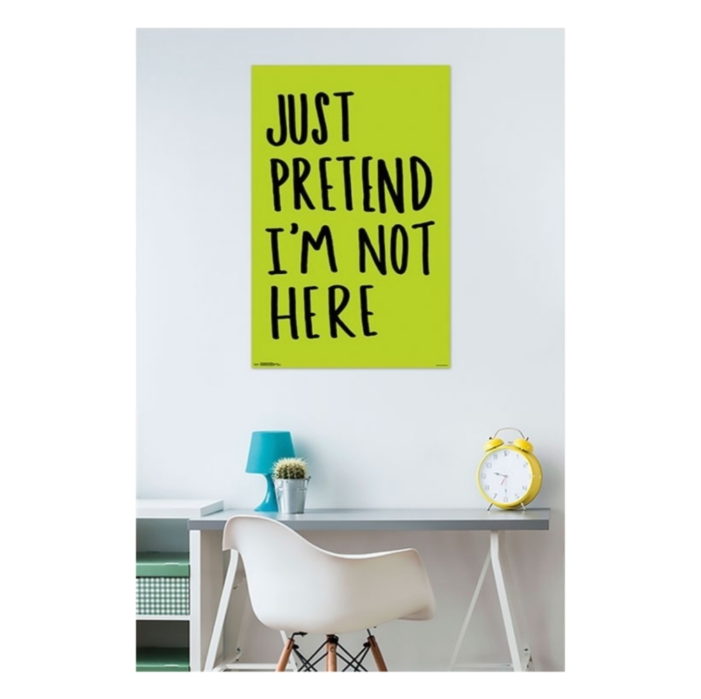 🍓Just Pretend I'm Not Here Poster Lime
